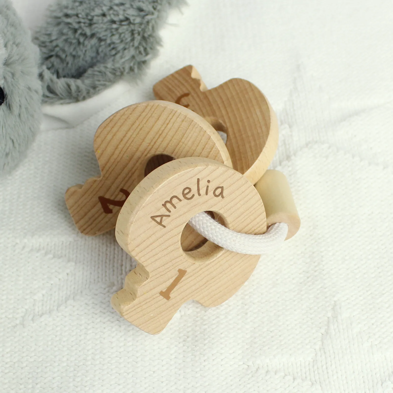 Kids Card Factory Personalised Wooden Baby Keys