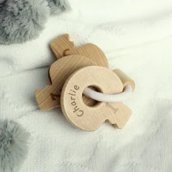 Kids Card Factory Personalised Wooden Baby Keys
