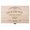 Card Factory Personalised Wooden Box - Greatest Dad