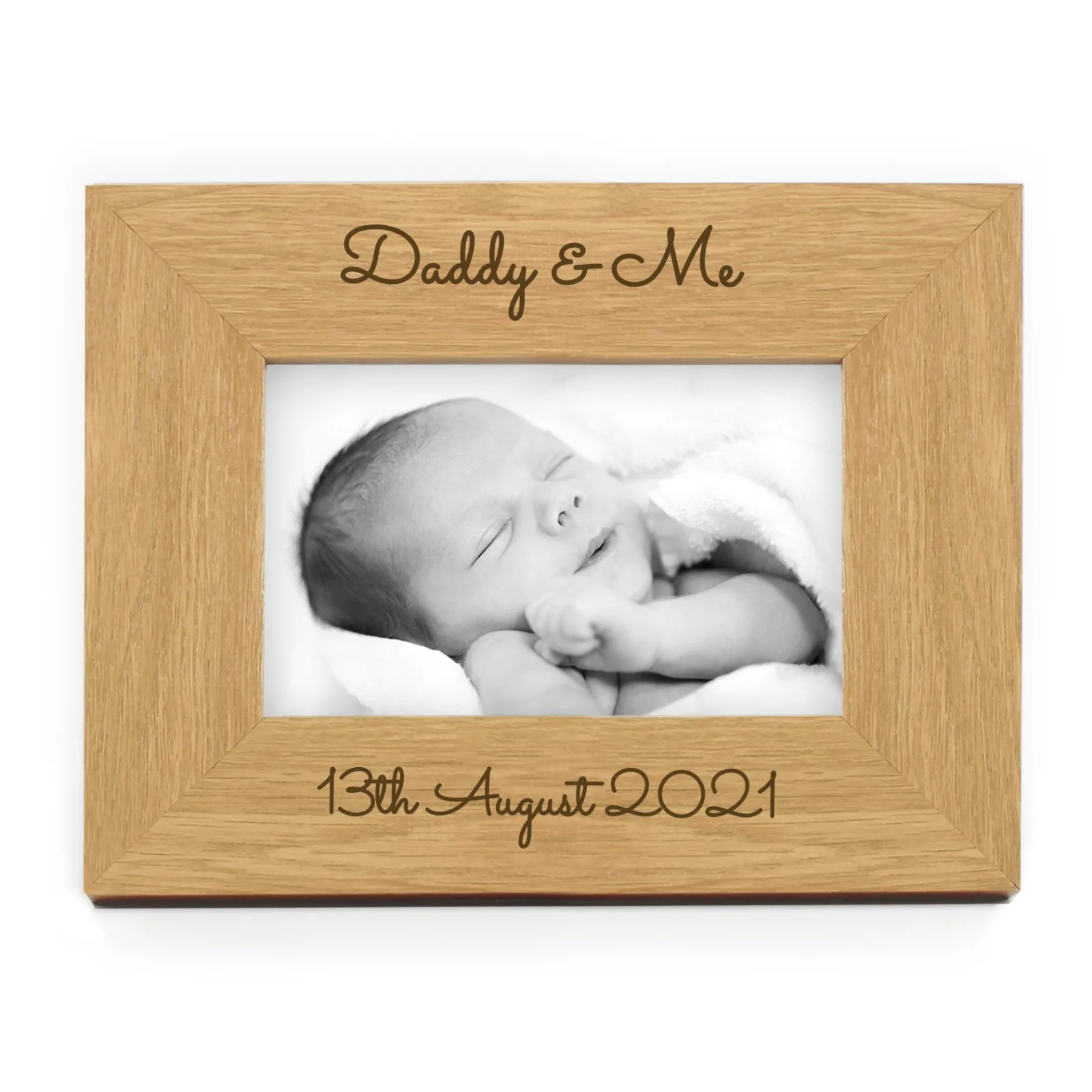 Card Factory Personalised Wooden Photo Frame - Any Message