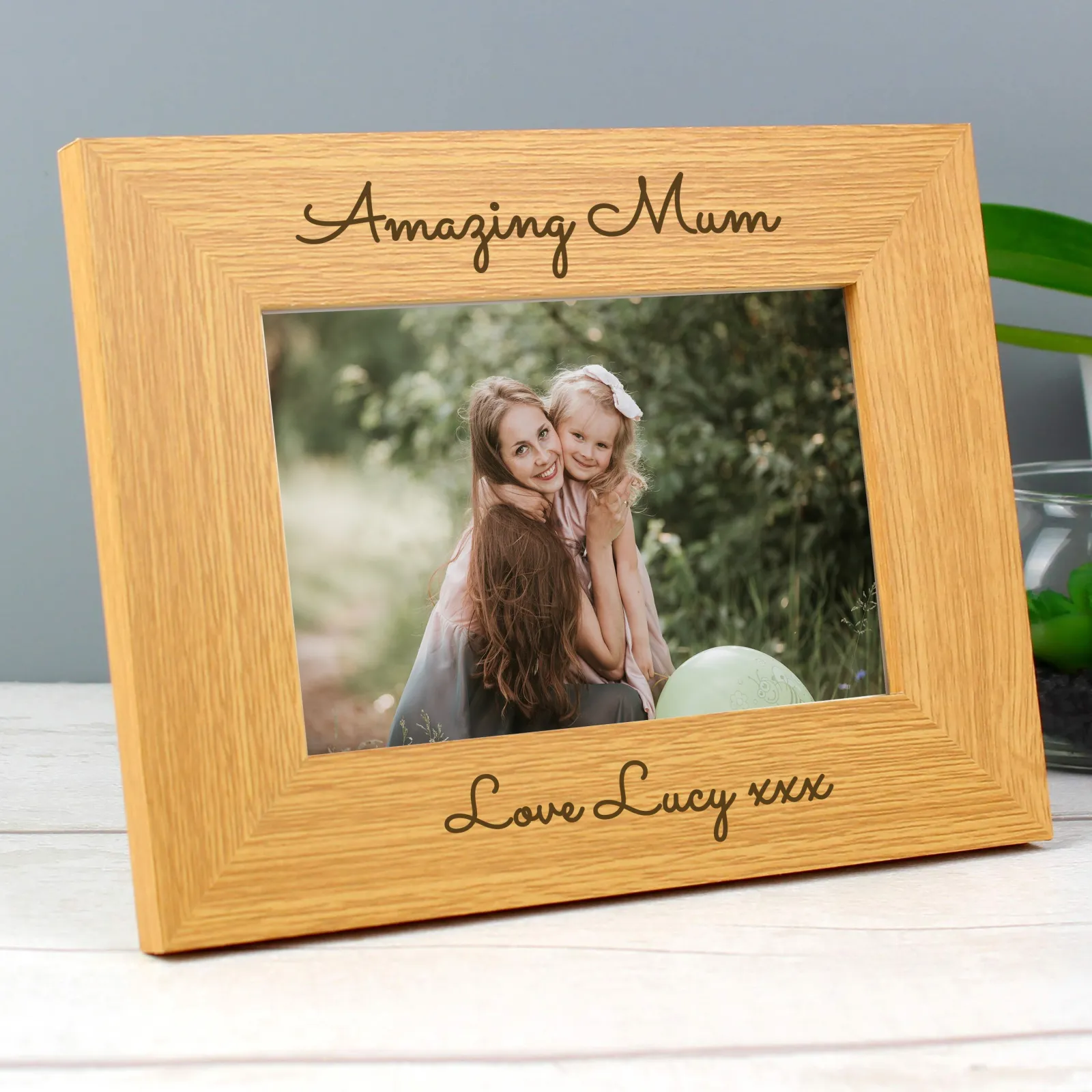 Card Factory Personalised Wooden Photo Frame - Any Message
