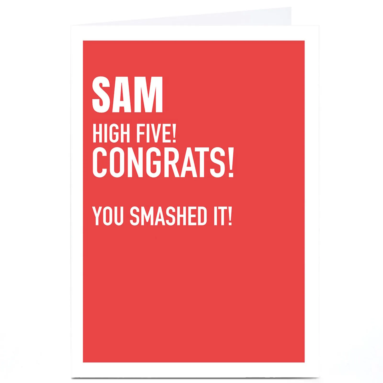 Hot Personalised Wordee Congratulations Card - Smashed It! New Job|Graduation
