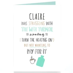 Card Factory Personalised Working From Home Card - WFH Turmoil