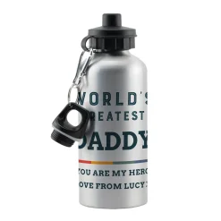 Card Factory Personalised World's Greatest Aluminium Water Bottle