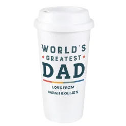 Card Factory Personalised World's Greatest Insulated Travel Cup