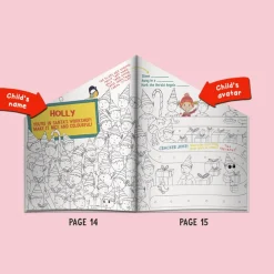 Kids Card Factory Personalised 'Your Christmas House' Activity Book
