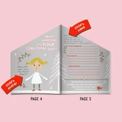 Kids Card Factory Personalised 'Your Christmas House' Activity Book