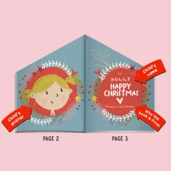 Kids Card Factory Personalised 'Your Christmas House' Activity Book