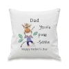 Card Factory Personalised You're Paw-some White Cushion & Insert