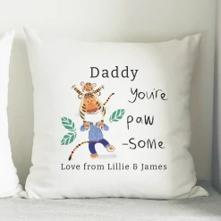 Card Factory Personalised You're Paw-some White Cushion & Insert