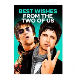 Card Factory PG Quips Best Wishes From The Two of Us Personalised Birthday Card