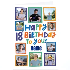 Card Factory Photo Aimee Stevens 18th Birthday Card - 10 Photos, Any Name