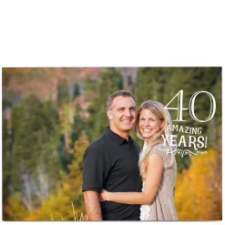 New Photo Anniversary Card - Amazing Years Invitations|Anniversary