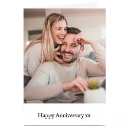 Discount Photo Anniversary Card - Photo Any Message Thank You|Anniversary