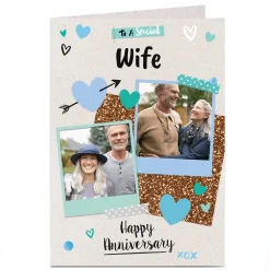 Outlet Photo Anniversary Card - Polaroid Scrapbook, Wife Anniversary|Photo