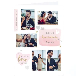 Sale Photo Anniversary Card - Special Memories Collage Congratulations|Anniversary