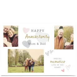 Card Factory Photo Anniversary Card - Special Memories Live In The Heart