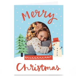 Card Factory Photo Ashley Le Quere Christmas Card - Snow Globe