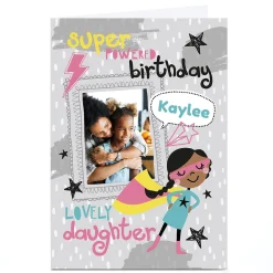 Sale Photo Bev Hopwood Birthday Card - Super Powered Lovely Daughter Kids For Kids|Daughter