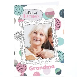 Card Factory Photo Bev Hopwood Birthday Card - Lovely Birthday Frame