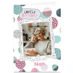 Outlet Photo Bev Hopwood Birthday Card - Lovely Birthday Nan Photo|Birthday