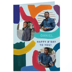 Card Factory Photo Birthday Card - 3 Photos, Happy B'Day to You