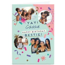 Card Factory Photo Birthday Card - Yay! Bestie