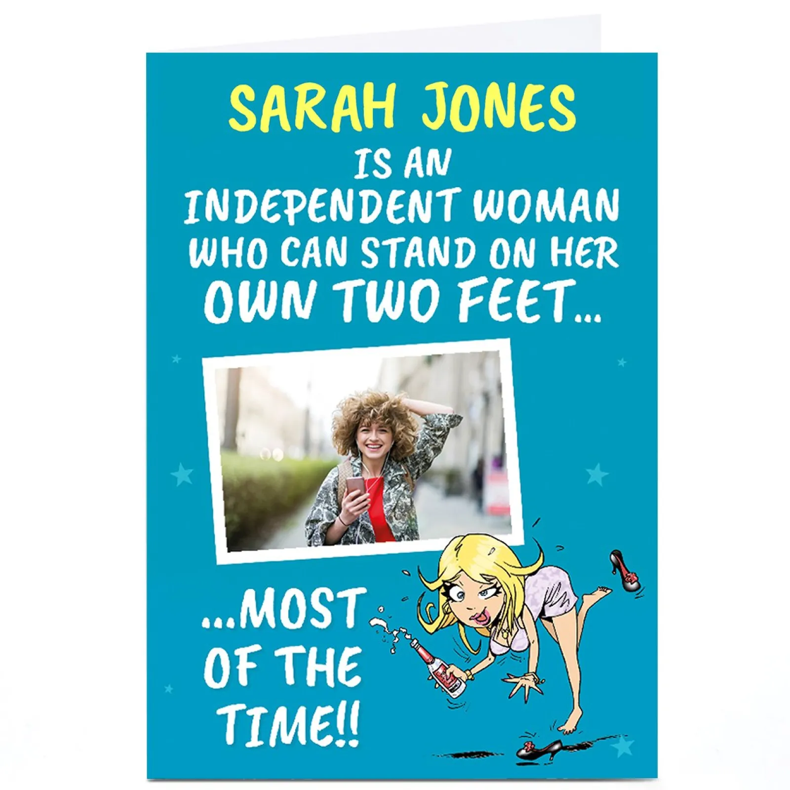 Card Factory Photo Birthday Card - An Independent Woman