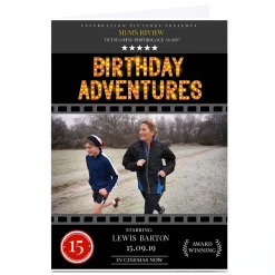 BOY Card Factory Photo Birthday Card - Birthday Adventures