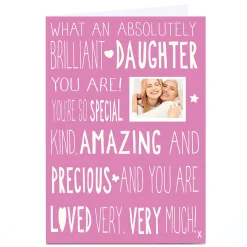 Photo Birthday Card - Brilliant Daughter For Daughter|Daughter