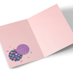 Card Factory Photo Birthday Card - Cake & Sparkles, Fab Niece , Editable Age