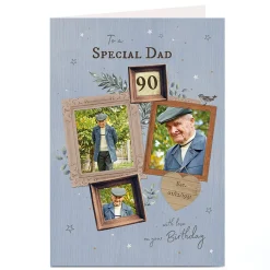 Best Photo Birthday Card - Dad Photo Frames, Editable Age For Dad|90Th Birthday