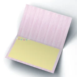 Kids Card Factory Photo Birthday Card - Daughter Pastel Bunting, Editable Relation