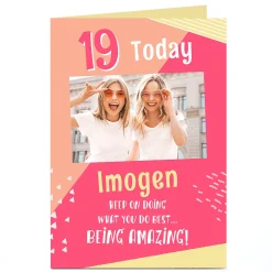 Discount Photo Birthday Card - Doing What You Do Best..., Editable Age Kids For Sister|For Niece