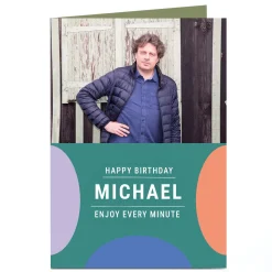 New Photo Birthday Card - Enjoy Every Minute BOY For Uncle|For Son