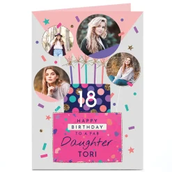 Clearance Photo Birthday Card - Fab Cake, Editable Age For Sister|18Th Birthday
