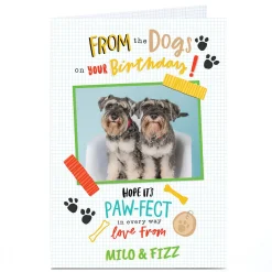 Card Factory Photo Birthday Card - From The Dogs