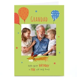 Card Factory Photo Birthday Card - Grandad Sausage Dog