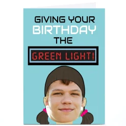 Kids Card Factory Photo Birthday Card - Green Light