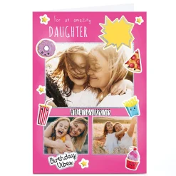 Kids Card Factory Photo Birthday Card - Hashtag Treats & Surprises