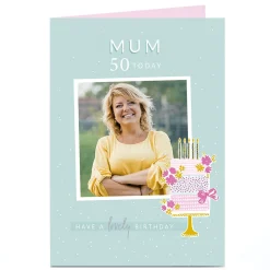 Sale Photo Birthday Card - Have A Wonderful Day Editable Age For Wife|For Mum