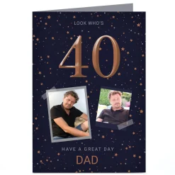 BOY Card Factory Photo Birthday Card - Have A Great Day, Editable Age