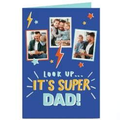 Card Factory Photo Birthday Card - Super Dad