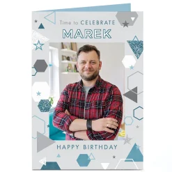Card Factory Photo Birthday Card - Time to Celebrate