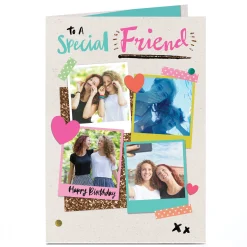Hot Photo Birthday Card - To A Special Friend For Friend|Female Friend