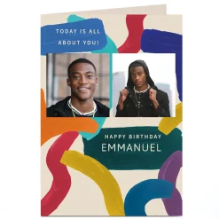 Photo Birthday Card - Today is All About You For Uncle|For Grandson