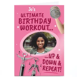 Card Factory Photo Birthday Card - Ultimate Workout