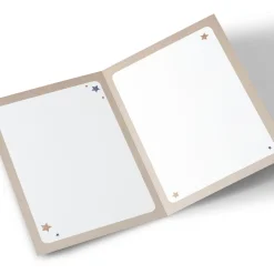 Card Factory Photo Birthday Card - Vintage Blue & Gold, Editable Age