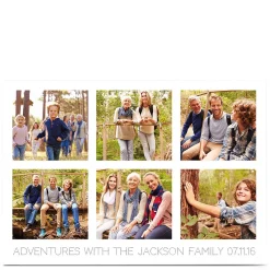 Card Factory Photo Card - 6 Photos & Dot Message