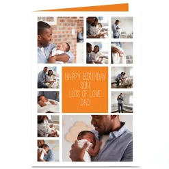 Sale Photo Card - 12 Photos & Message For Son|Any Occasion